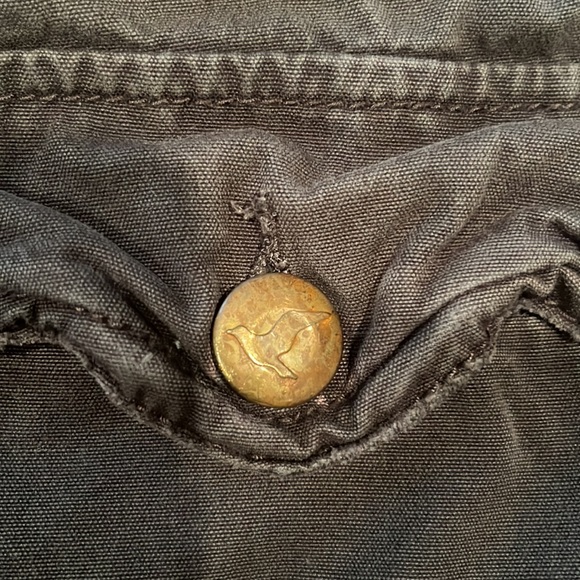 Free People Gray 051 Soot Cargo Capri Pants - Picture 3 of 9